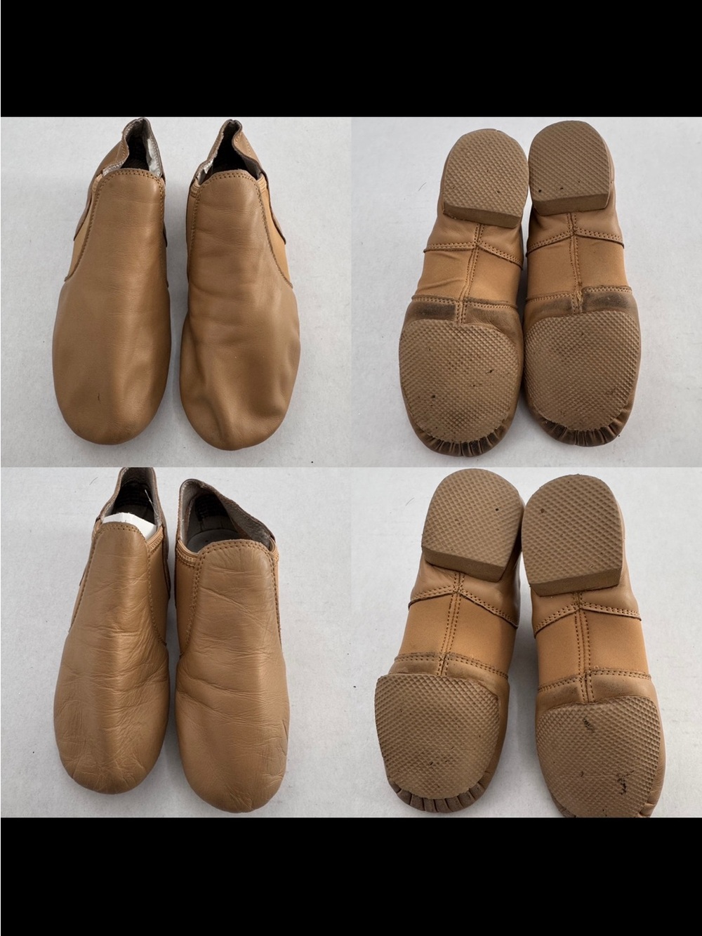 Jazz Dance Shoes - Tan and Black